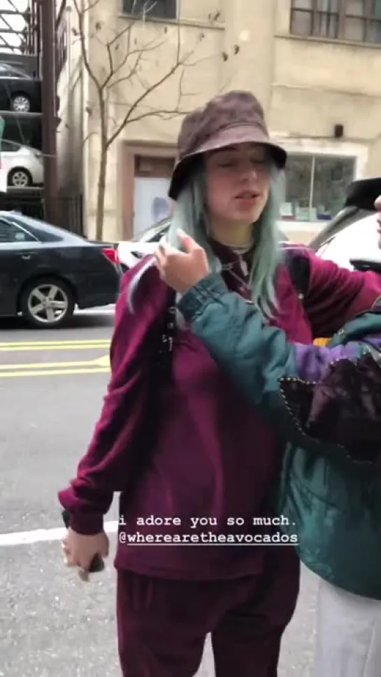 Billie with fans in Brooklyn, NY