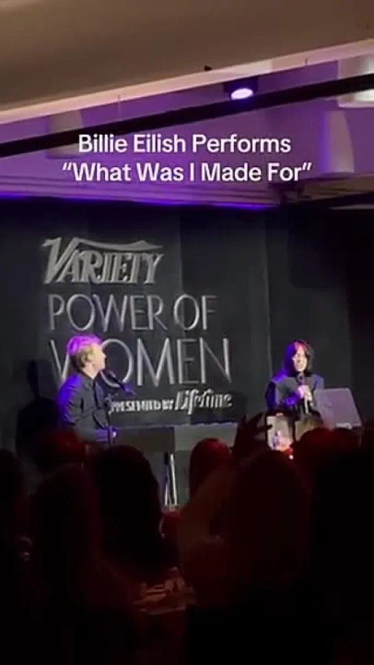 Исполнение «What Was I Made For?» на «Variety: Power Of Women»