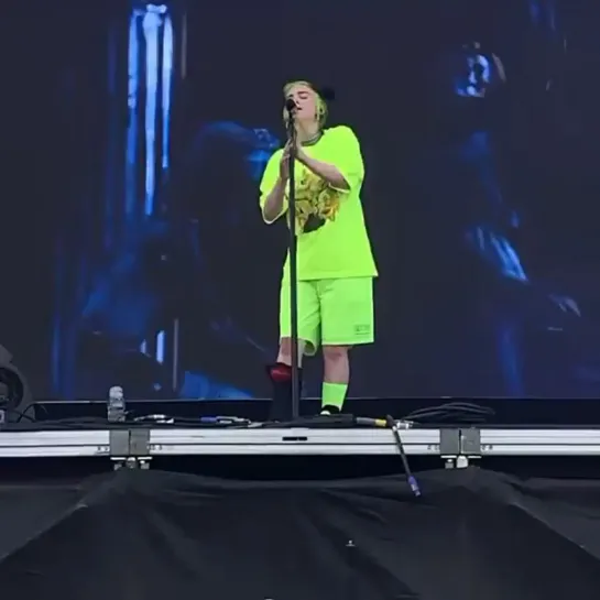 billie performing “idontwannabeyouanymore” at aclfestival in austin