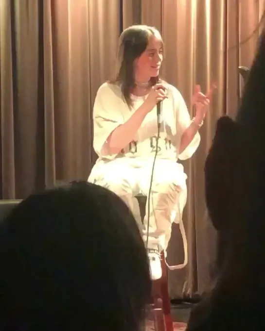 billie performing at grammy museum