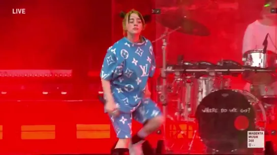 billie performing “all the good girls go to hell” at lollapalooza berlin in germany