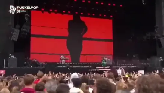 billie performing at pukkelpop in belgium