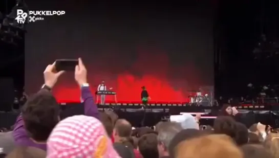 billie performing at pukkelpop in belgium