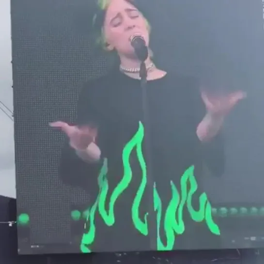 billie performing at pukkelpop in belgium