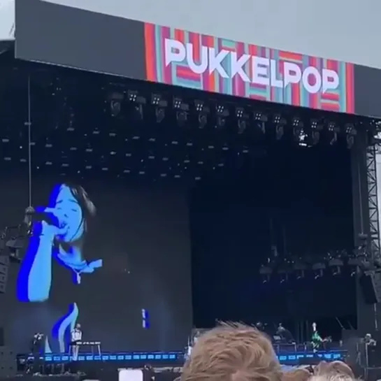 billie performing at pukkelpop in belgium