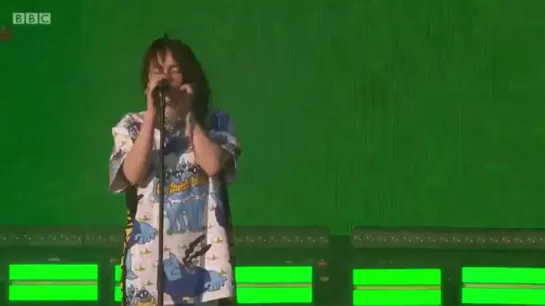 billie performing “wish you were gay” at glastonbury festival