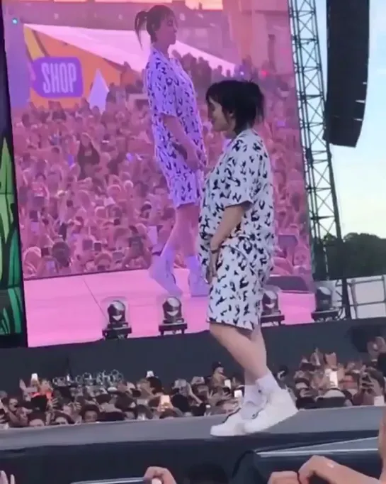 Billie on stage at Lollapalooza 2019 Stockholm 28.06.19