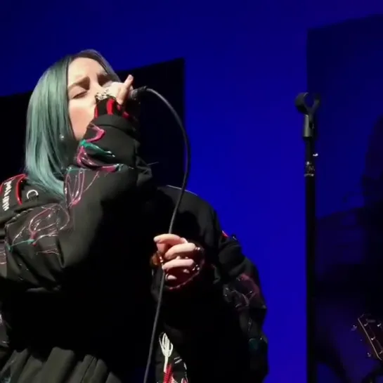 Billie performing at the GARAGE magazine in NY