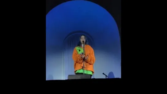 billie eilish live at the loveloud event.