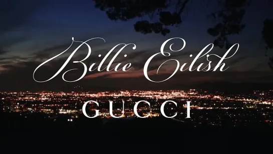 Билли в рекламном видео для «Gucci»