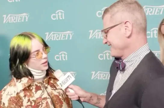 Billie gave interview on the red carpet at Variety’s Hitmakers Brunch