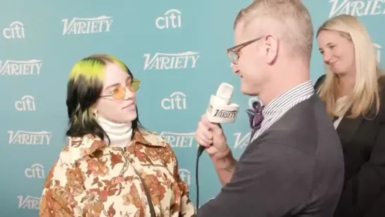 Billie gave interview on the red carpet at Variety’s Hitmakers Brunch