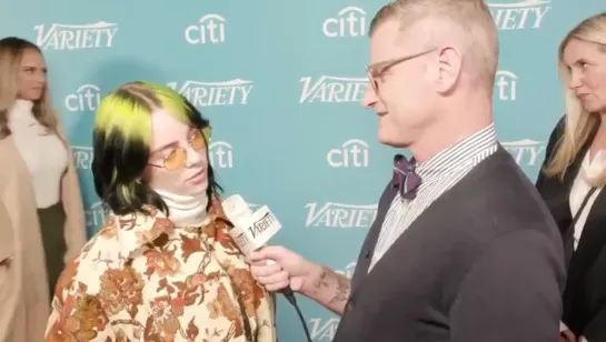 Billie gave interview on the red carpet at Variety’s Hitmakers Brunch