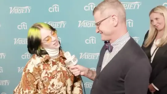 Billie gave interview on the red carpet at Variety’s Hitmakers Brunch