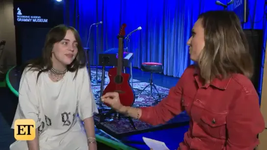 billie for entertainment tonight at grammy museum