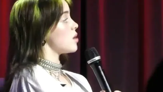 Billie Eilish at grammy museum