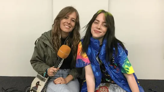 billie interviewed for @radioeins at lollapalooza berlin