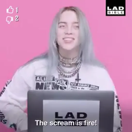 watch billie play a game of what happens next’ for ladbible