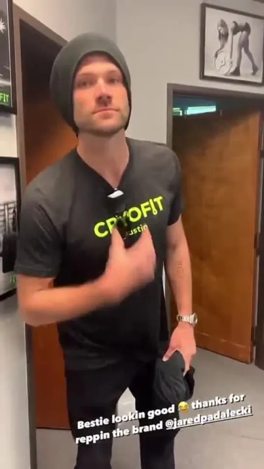 Jared repping the Cryofit Brand Walker