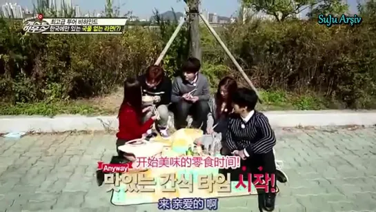 Super Junior M Guest House Yayınlanmamış Kısım - Kyuhyun'un Susuz Rameni (Türkçe Altyaz&#