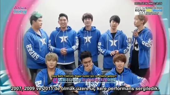 131025 Asian Song Festival Super Junor VCR (Türkçe Altyazılı)