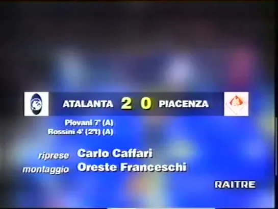 Serie A 1995-96 Matchday 1-8