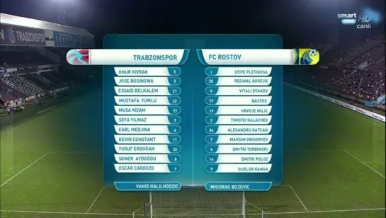 Лига Европы 2014-15/4Квалификационный раунд/1матч/21.08.14/Трабзонспор(Турция) - Ростов(Ростов-на-дону)