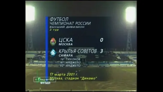 Чемпионат России 2001 / 2-й тур / ЦСКА (Москва) - Крылья Советов (Самара)