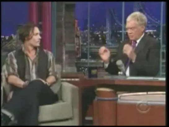 ● Johnny Depp on Letterman (2009-06-25) [1]