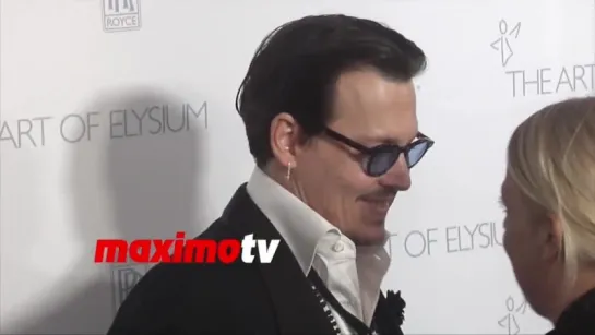 10 января 2015 - Johnny Depp & Amber Heard - The Art of Elysium HEAVEN Gala 2015 - Red Carpet - MaximoTV Broll