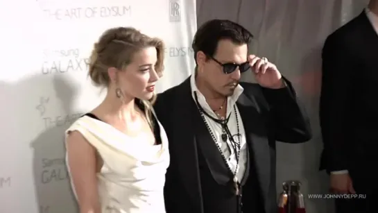 10 января 2015 - Johnny Depp and Amber Heard attended Art of Elysium gala