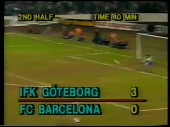 Champions Cup 1985/86 : IFK Göteborg 3:0 Barcelona