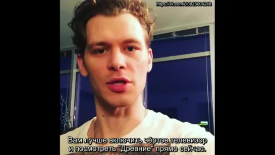 Instagram video by Joseph Morgan [14.05.2016] [RUS SUB]