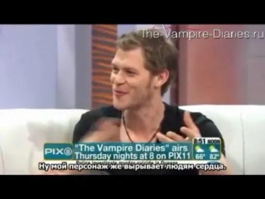 Joseph Morgan On 'Vampire Diaries' Season Finale (Русские субтитры)