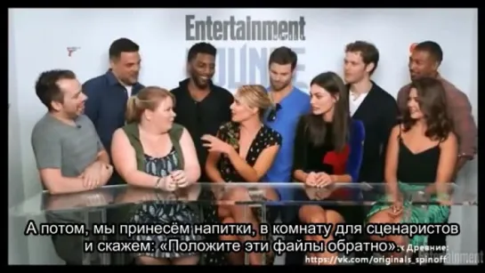 THE ORIGINALS cast interview for Intertainment Weekly Comic Con 2015 [Rus Sub]