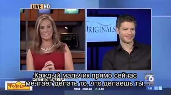 CW's The Originals actor Joseph Morgan talks about what to expect in Season 2  San Diego 6  SD6 in the Morning Rus Sub