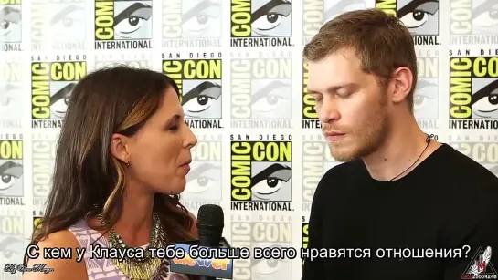 Rus Sub Joseph Morgan 'The Originals' Talks Klaus & Hayley's Relationship - Comic-Con 2014