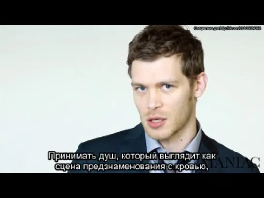 Joseph Morgan Cover Shoot with Maniac Magazine русские субтитры