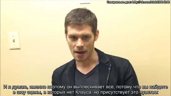 Joseph Morgan Talks Hayley and Elijah Relationship rus sub