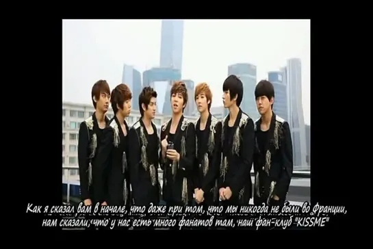 [221211] U-Kiss Music Bank in Paris interview (рус. суб.)