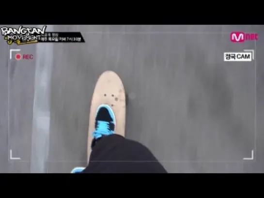 [RUS SUB]Mnet: BTS American Hustle Life Ep. 3 Unreleased Video - V,Suga ,Jungkook Acrobatics Skateboard?!