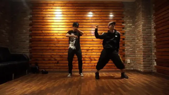 130409 Yoonsan & Byungwoon (former member) Dance Practice