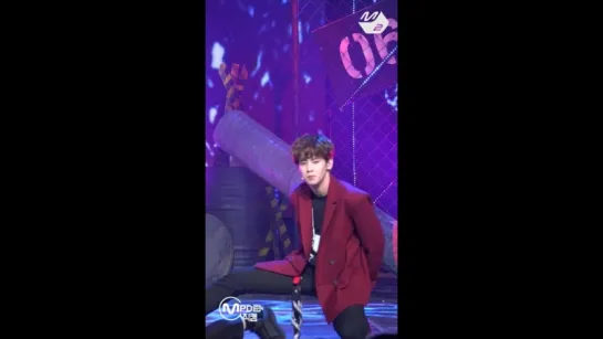 [180412] Mnet Сountdown. UNB "Sensation". Hojung ind.cam