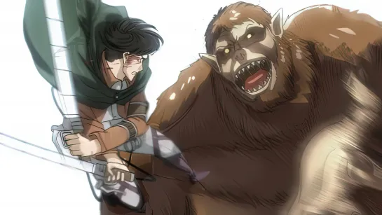 Levi Ackerman vs Beast Titan (Anime and Manga)