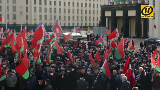 Митинги в Минске - "марш мудрости" против акции "За Беларусь"