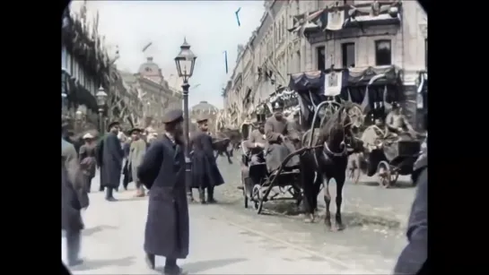 Moscow, Tverskaya Street in 1896 - Москва, Тверская улица 1896, Российская Империя