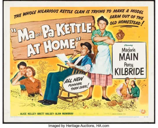 Ma and Pa Kettle at Home (1954)  Marjorie Main, Percy Kilbride, Alan Mowbray