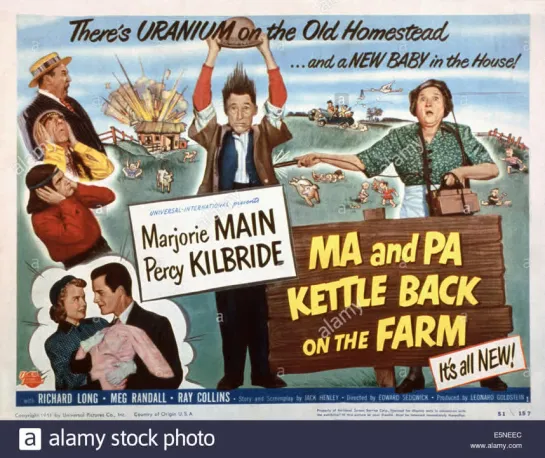 Ma and Pa Kettle Back on the Farm (1951)   Marjorie Main, Percy Kilbride, Richard Long