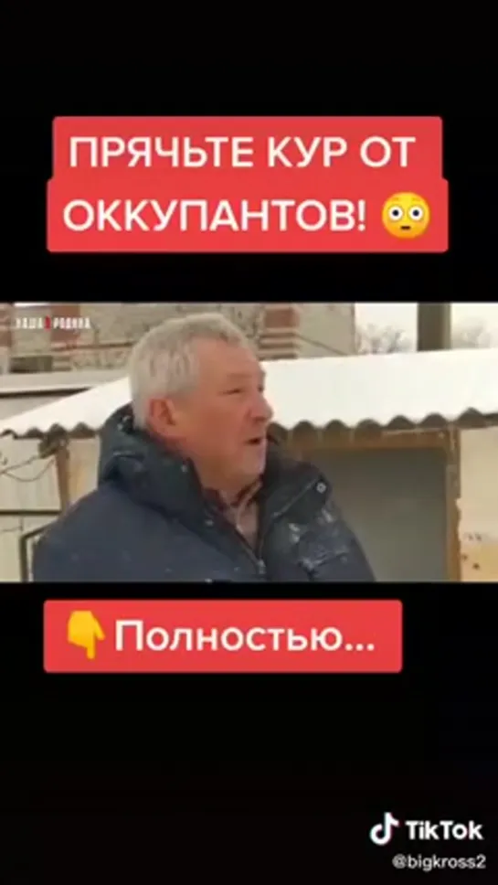 прячте кур от аккупантов