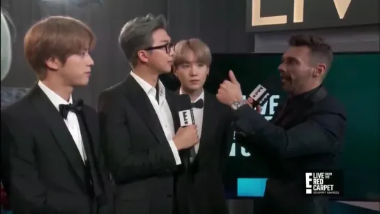 E Red Carpet Interview with BTS